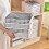 3Pcs Folding Garment Board Plastic Clothes Stacking Organizer White L 5