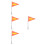 4Pcs Adjustable Motorcycle Bicycle Flag Pole For Safety 10