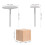 set per torte con chiodi in e supporti fiori pasta 2