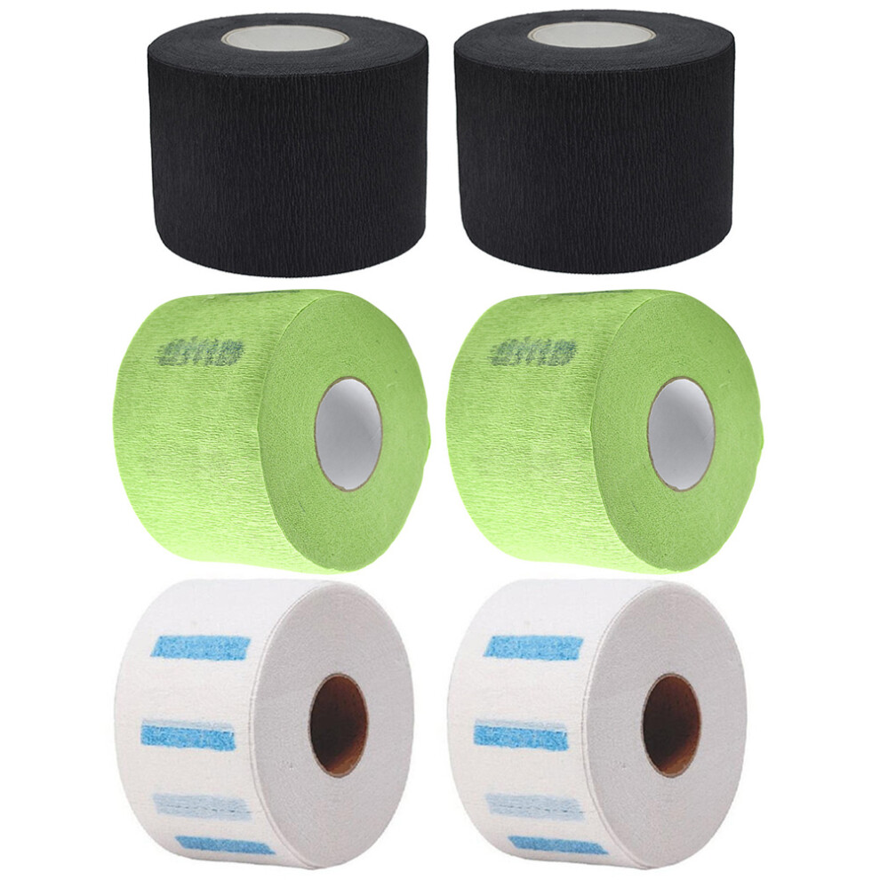 Solustre 12 Rolls Barber Neck Strip Stretchy Haircut Wrap