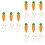 18 Pcs Easter Rabbit Brooches Carrot Lapel Pins Decor 6