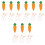 18 Pcs Easter Rabbit Brooches Carrot Lapel Pins Decor 3