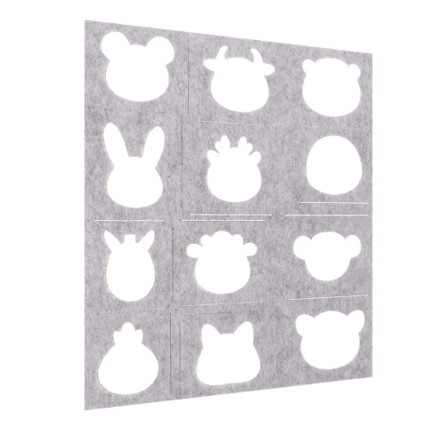 4Pcs Needle Felting Applique Template Woolen Diy Stencil Craft 2