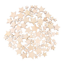 100 pz dischi legno non verniciati 1,5-3,5 cm per scrapbooking decorazioni