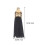 50 pezzi tassel mini in pelle con borchie per bracciali e chiavi 2
