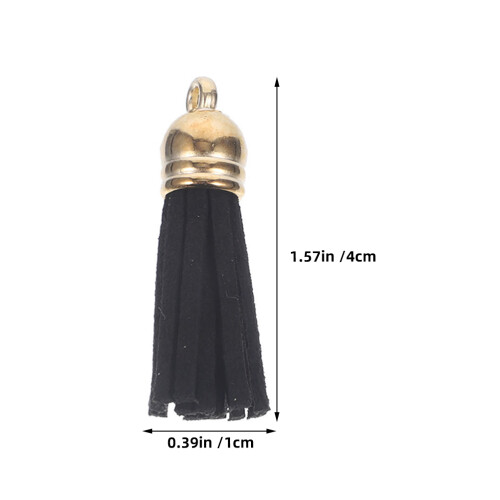50 pezzi tassel mini in pelle con borchie per bracciali e chiavi 1