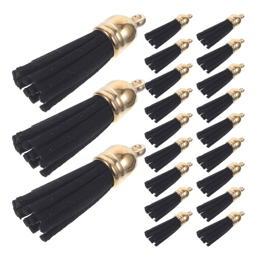 50 pezzi tassel mini in pelle con borchie per bracciali e chiavi