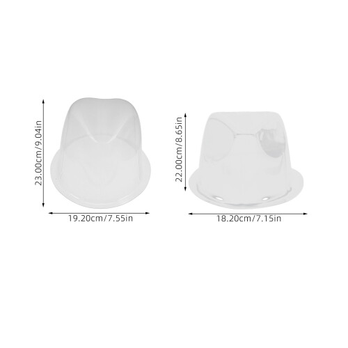 10 pezzi portacappelli in pvc per da cowboy, 57 cm 1