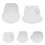 10 pezzi portacappelli in pvc per da cowboy, 57 cm 9