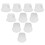10 pezzi portacappelli in pvc per da cowboy, 57 cm 1