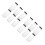 12 Pcs Glass Milk Bottle With Lid 250ml Dairy Drinking Container 7