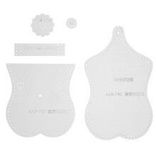25 Pcs Passport Holder Pattern Template Craft Tool