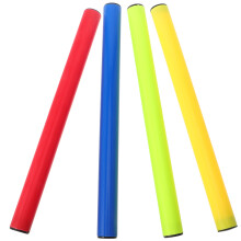 4 plastic estafettestokjes voor sprints, kleur wisselend