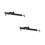 2 Sets Retractable Sliding Window Lock Security Bar Stopper 4