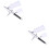 2Pcs Silver Airbrush Tool Nozzle Spray Pen For Cake Nail Decorating 7