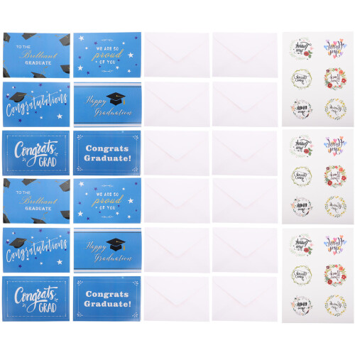 24 Sets Delicate Afsluitingsseizoen Kaarten Afsluiting Vieringskaarten 2