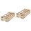2Pcs Wooden Paint Holder Organizer Storage Rack For Paints 6