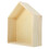 3Pcs Solid Wood House-Shaped Wall Shelf Modern Floating Storage Decor 1