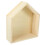 3Pcs Solid Wood House-Shaped Wall Shelf Modern Floating Storage Decor 3