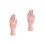 2Pcs Bendable Nail Art Practice Rubber Hand Model With Tips 4