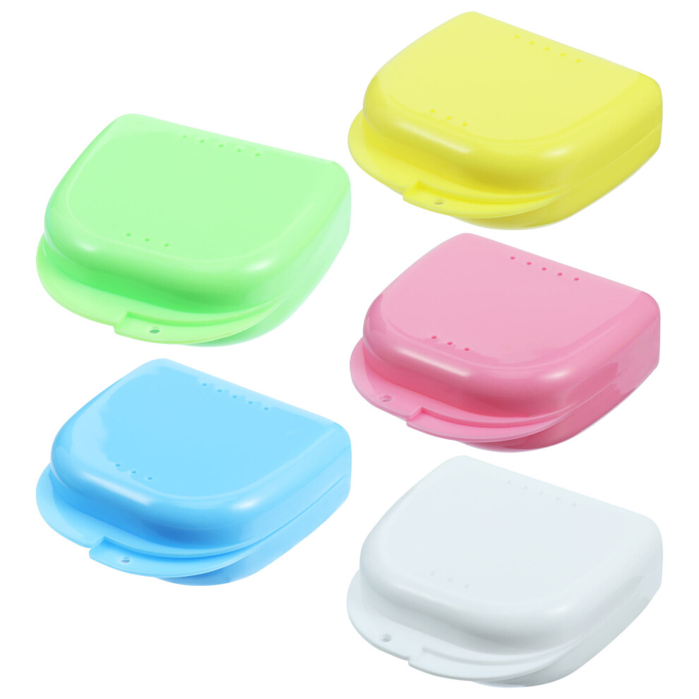 Artibetter 10 Pcs Denture Storage Container For Orthodontic Retainer