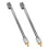 2Pièces Embouts Rapides Gonflage En Métal Solide Couleur Argent 1