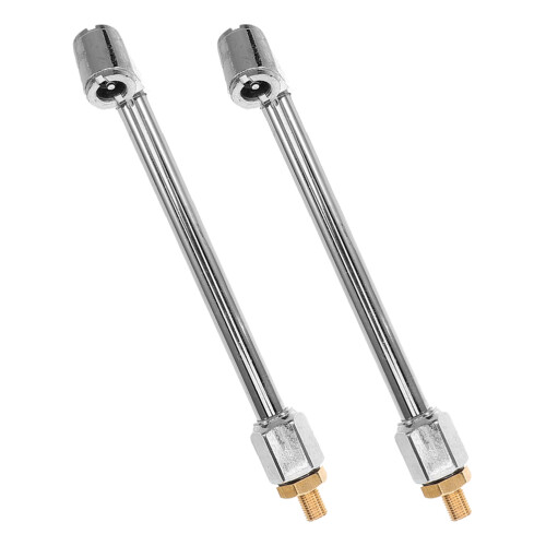 2Pièces Embouts Rapides Gonflage En Métal Solide Couleur Argent