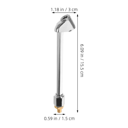 2Pièces Embouts Rapides Gonflage En Métal Solide Couleur Argent 1
