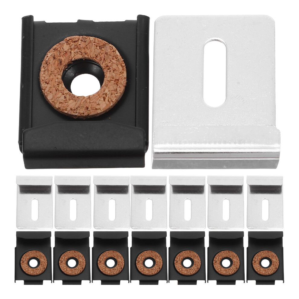 20 Sets Stainless Steel Mirror Holder Clips For 4-6Mm & 5-6Mm Thick 032265238072