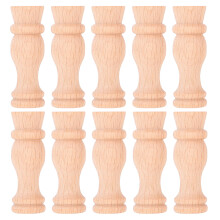 10 szt. drewniane szpule, rzeźbione kolumny i balustrady do DIY
