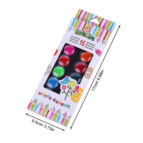 3Pcs 18 Colors Portable Plastic Box Pressed Powder Paint Set 1