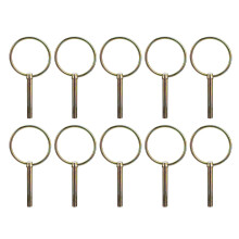 10St Beveiligingspen Lynch Pin Carbonstaal Voor Tractoren En Trailers