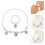 Conjunto De Colar E Pulseira De Simuladas Para Crianças (Rosa) 4