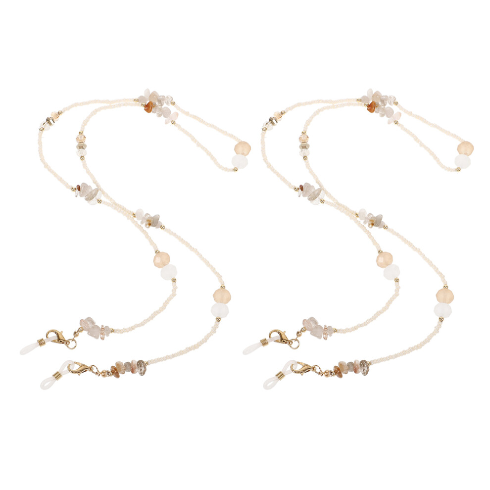 Iplusmile 8 Pcs Beaded Eyeglass Chain Necklace Holder For Women