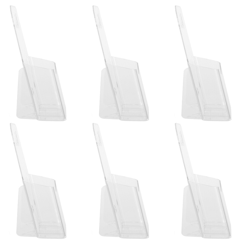 12 Pcs Clear Acrylic Brochure Holders Display Stand-image-OPC-PKX8MMT-NEW
