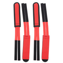 2Paar Ultralichte Rood Nylon Fietsvoetbanden Verstelbaar Kids
