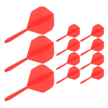 60 Pcs Integrated Dart Flights With Plastic Shafts For Smooth Flying