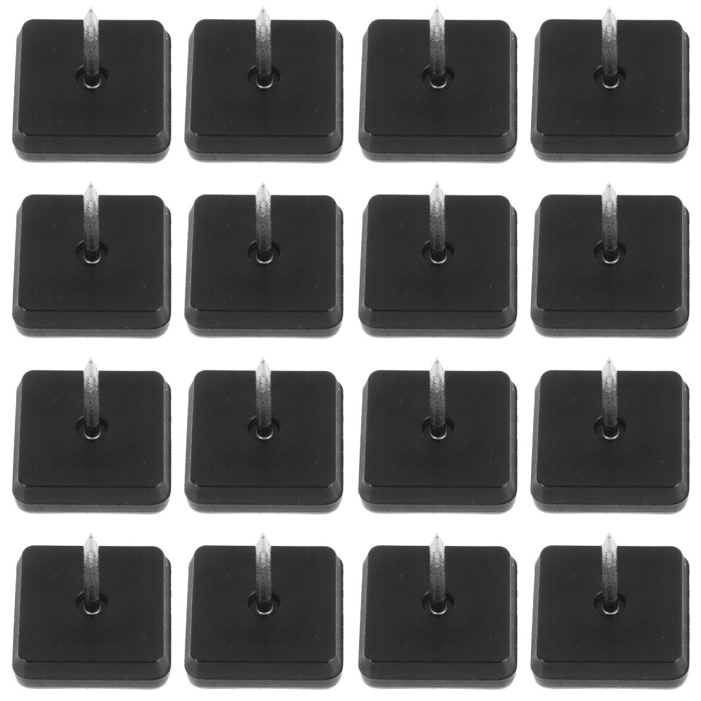 80 Pcs Nail On Square Chair Feet Glides For Carpet Hardwood Floors 032265236467