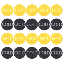 4Pcs Self Stick Hot Cold Water Labels Acrylic Faucet Stickers