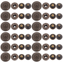 60 Sets Zinc Alloy Button Purse Buckle Snap Cartoon Wallet Closure