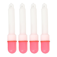 4 Stück Hochsichtbare Rote LED-Leuchtstäbe für Nachtangeln, 11 g