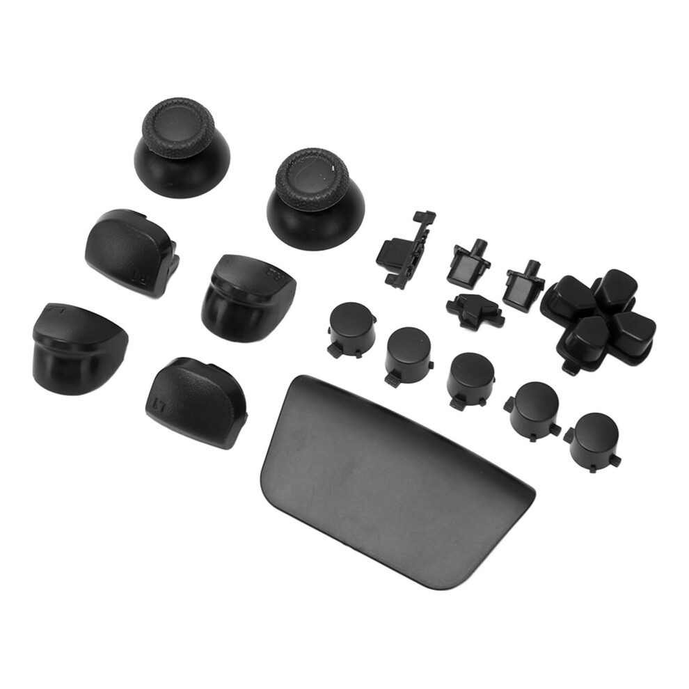 16Pcs Replacement Buttons For Ps5 Controller Gamepad Thumbstick & Trigger Black 8471351963290
