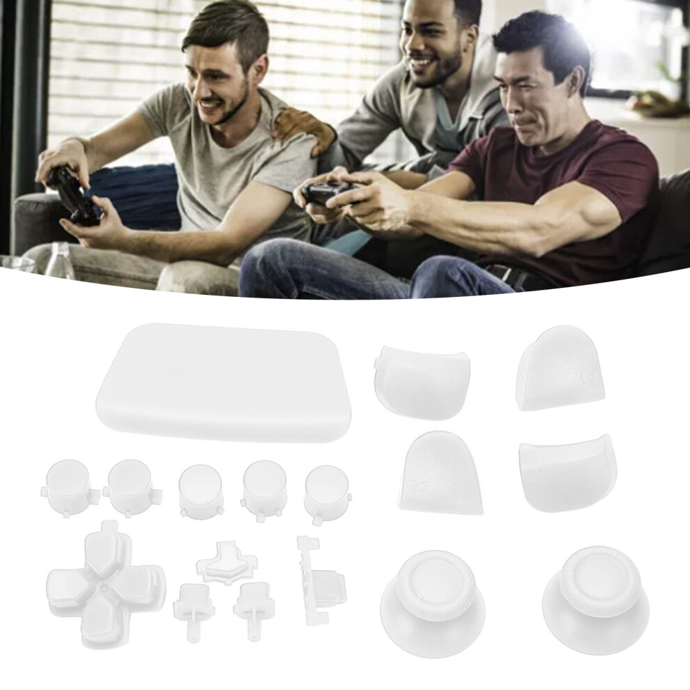 16Pcs Replacement Buttons For Ps5 Controller Gamepad Thumbstick & Trigger White 4011351963322