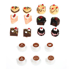 1 Set Miniature Valse Koffiemokken Voor Poppenhuis Decoratie