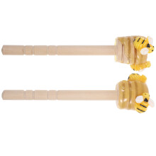 2Stk. Mini Rührstäbchen Mit Einzigartigem Bienenmuster Für Sommerküche