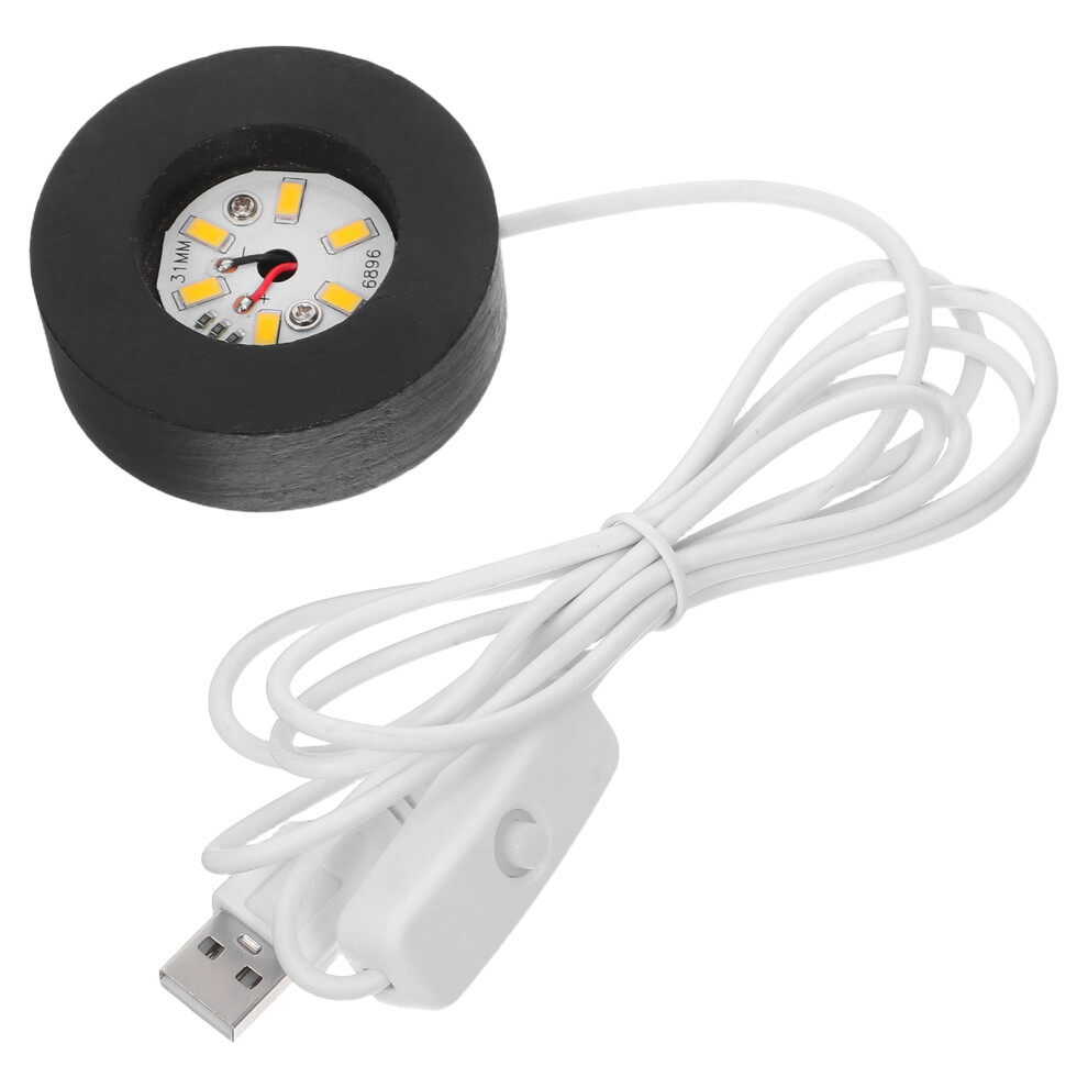 2Pcs Wooden LED Light Base Round Warm Night Light Stand-image-OPC-PKX8PGF-NEW