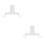 2Pcs Towel Swivel Hooks Wall-Mounted Holder For Kitchen Home 4