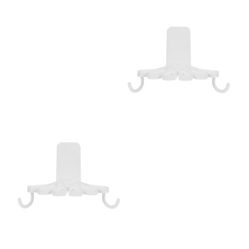 2Pcs Towel Swivel Hooks Wall-Mounted Holder For Kitchen Home 2