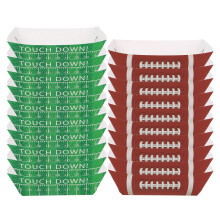 50Stk Fußballförmige Papier Servierteller Für Snacks Hot Dogs