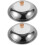 2 Sets Stainless Steel Pot Lid With Wood Handle 7